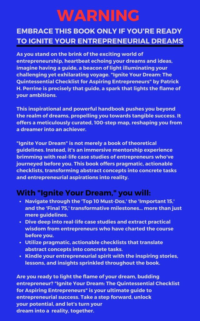 Ignite Your Dream: The Quintessential Checklist for Aspiring Entrepreneurs
